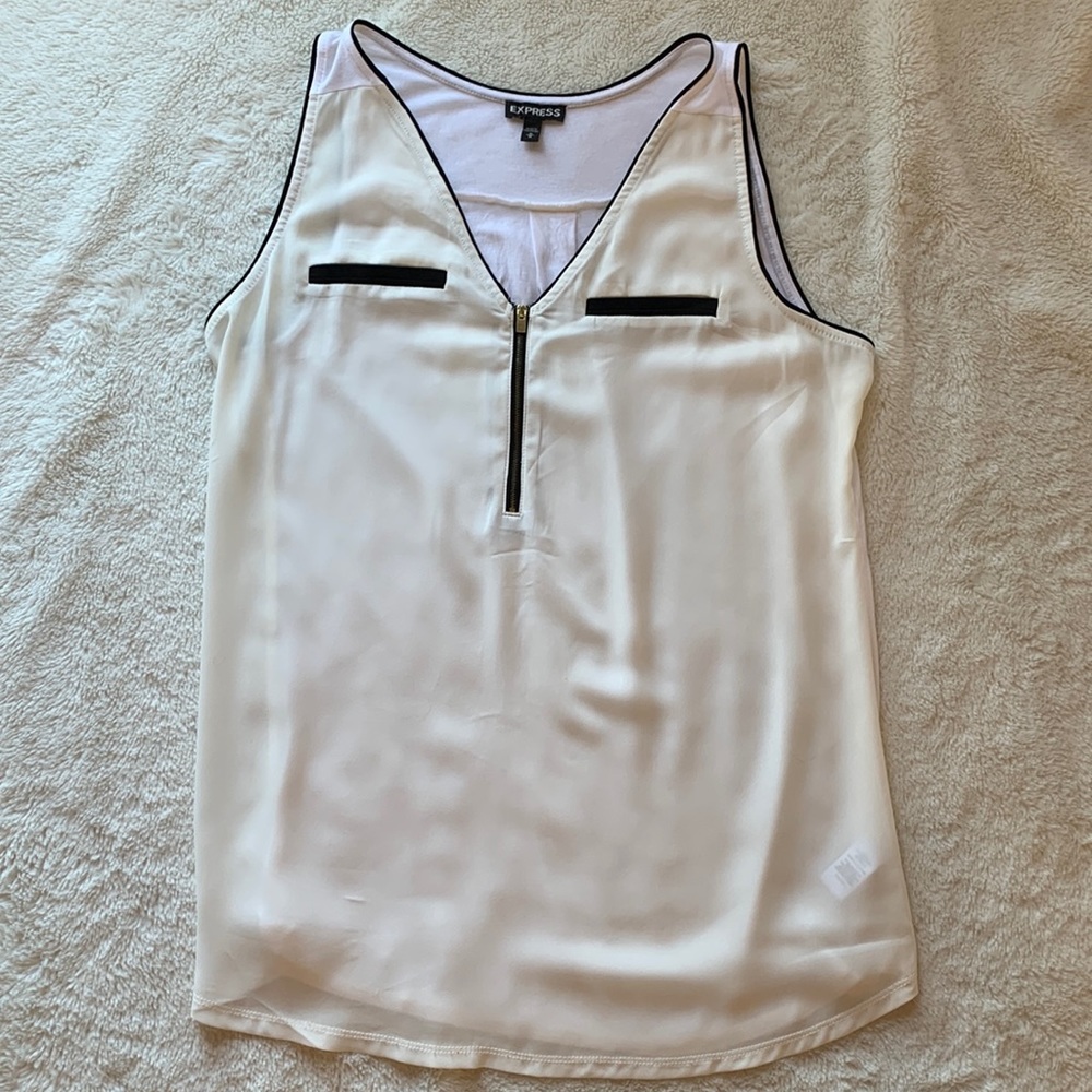 Express Cream Tank Top